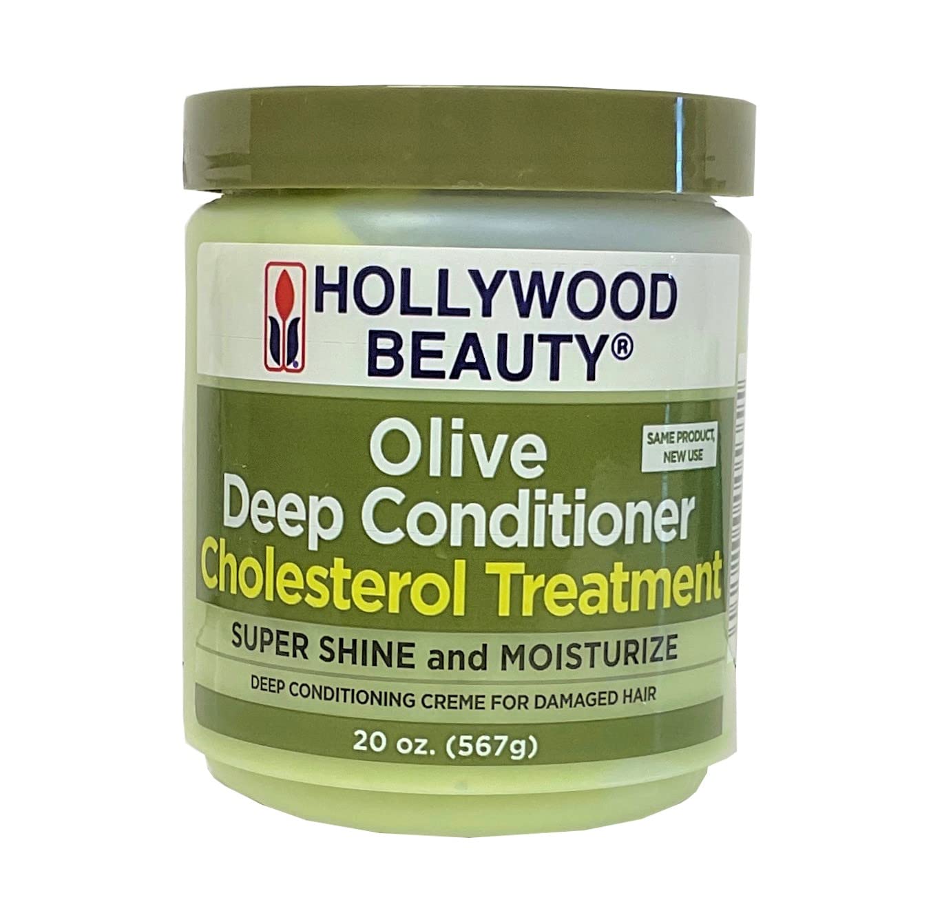 Set of 4 Hollywood Beauty Olive Cholesterol 20 oz. Jar bundled by Maven Gifts
