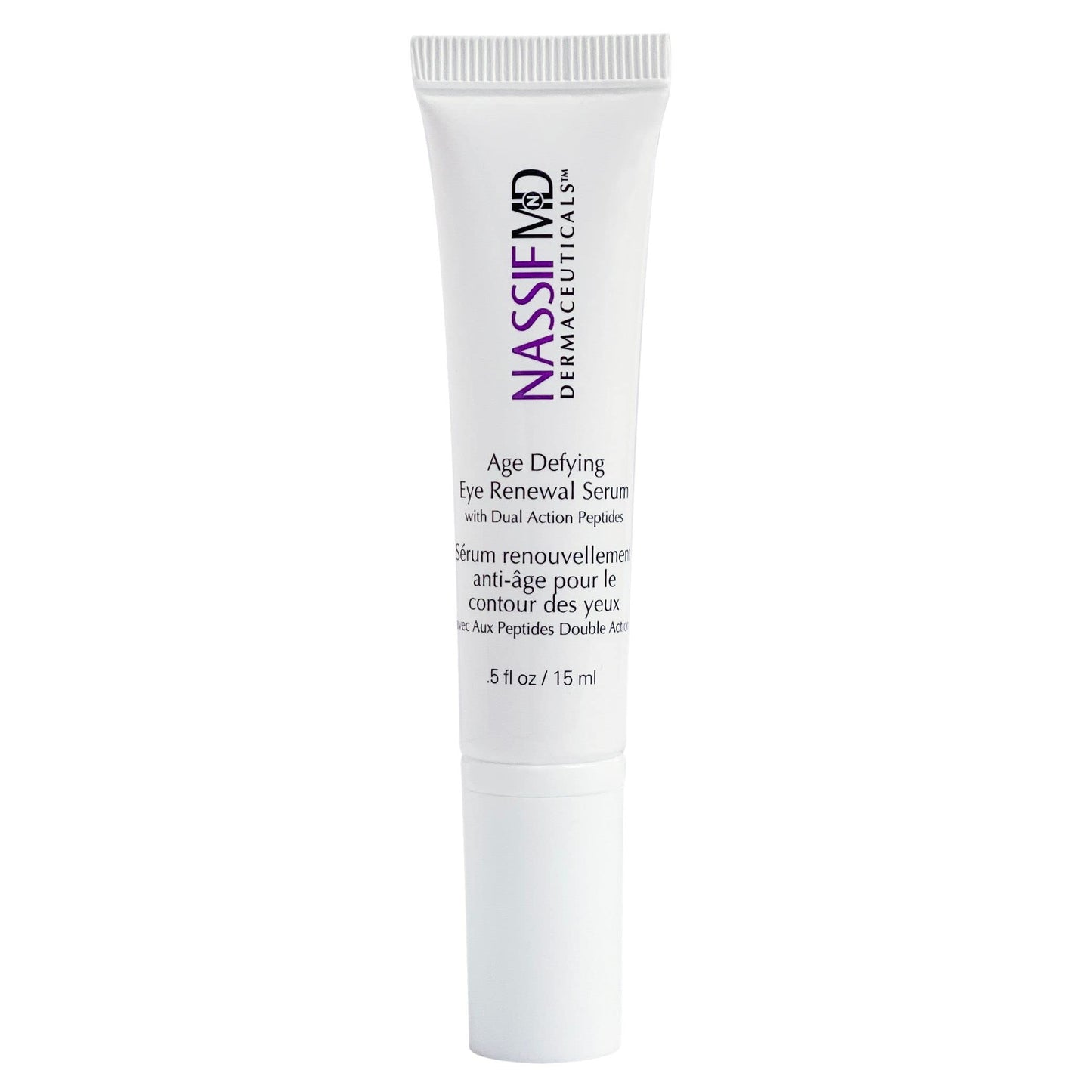 NassifMD Age Defying Eye Renewal Serum - Dual?Action Peptide Brightening for Wrinkles, Puffiness & Dark Circles