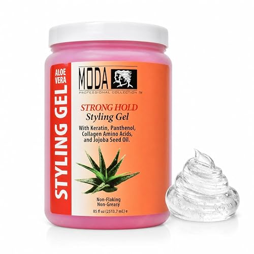 MODA Styling Gel - Flake-Free, All-Day Hold Hair Repair Treatment | Keratin, Collagen, Panthenol, Vitamin E & Glycerin | Alcohol-Free, Sulfate-Free