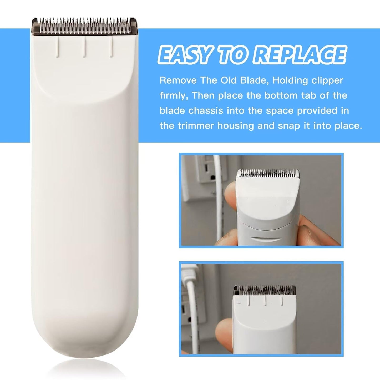 Unbrella 2Pcs Replacement Clipper Blade Compatible for Wahl Peanut Clipper Trimmer 8685, 8655, 8663, 8685-1701 Beauty and Personal Care Unbrella