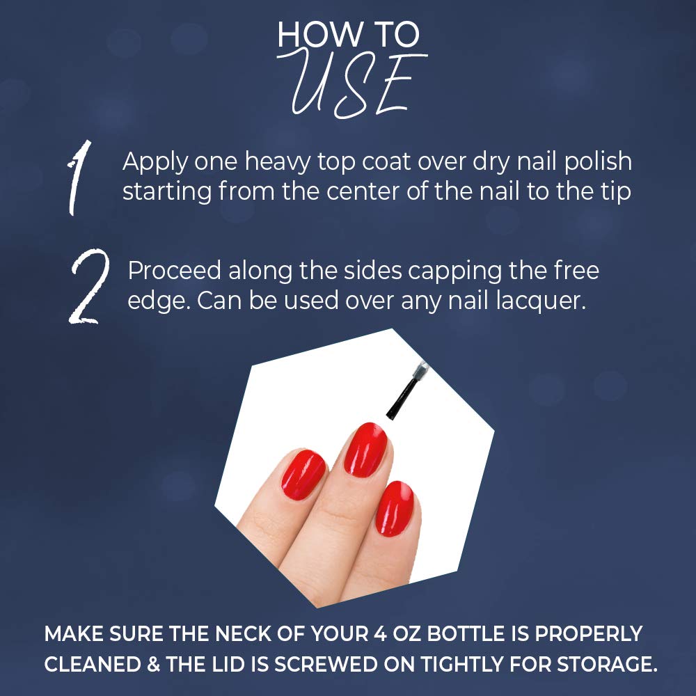 Seche Vive Professional Kit, Instant Gel Effect Top Coat for Nail Polish, 4 oz & 0.5 oz Refill Beauty & Personal Care Seche