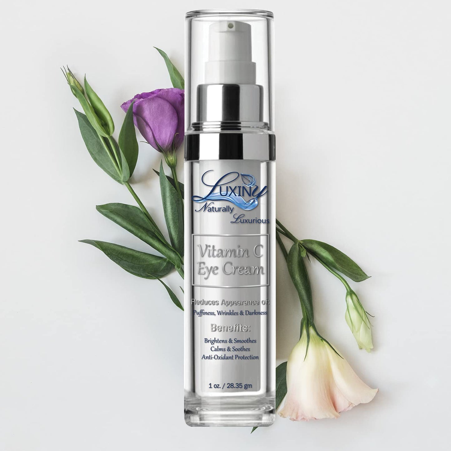 Luxiny Vitamin C Under Eye Cream for Dark Circles and Puffiness, Anti Aging, Enriched Retinol Eye Cream to Reduce Eye Bags, Fine Line and Wrinkles