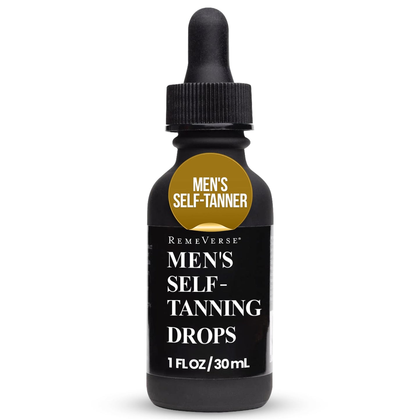 RemeVerse Men’s Self-Tanning Drops - Achieve Natural-Looking Even Skin Tone with Customizable Sunless Tanner for Men - Post-Shave Skin Protection