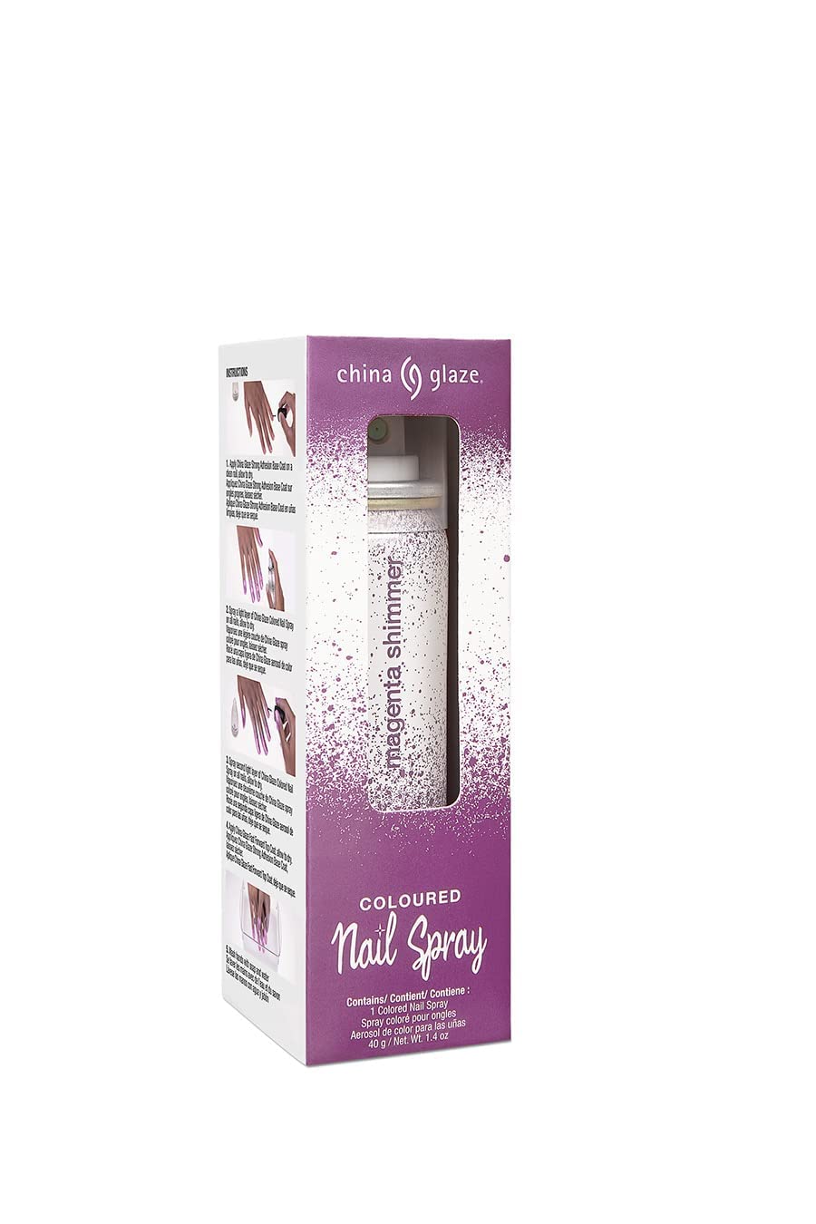 Nail Spray Nail Polish, Magenta Shimmer, 1.4 Fluid Ounce Beauty & Personal Care China Glaze