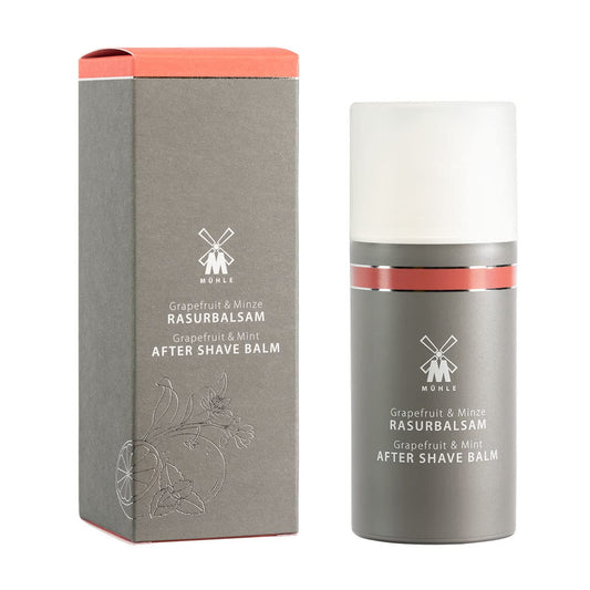 MÜHLE Grapefruit & Mint Aftershave Balm, 100ml - Aftershave for Men, Soothe & Nurture The Skin, Vitalizing Mint Oil for Cooling Effect, Post Shave Beauty and Personal Care MÜHLE