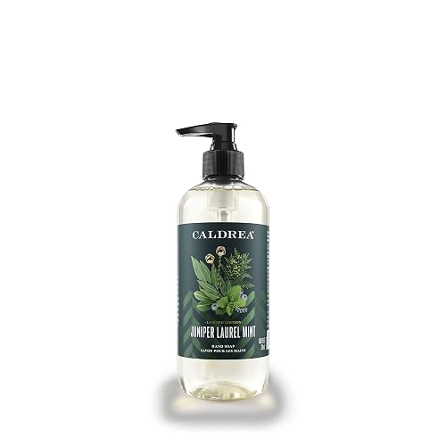 Caldrea Hand Wash Soap, Aloe Vera Gel, Olive Oil and Essential Oils to Cleanse and Condition, Juniper Laurel Mint Scent, 10.8 oz Beauty & Personal Care Caldrea