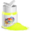 MARBLERS Neon Glitter [Fluorescent Yellow] 1.5oz (42g) | Fine | Non-Toxic, Vegan, Cruelty-Free | Face, Body, Eyeshadow, Hair, Festival, Party Makeup |