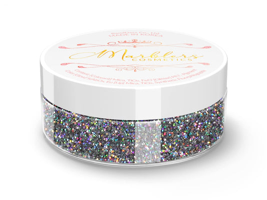 MARBLERS Holographic Face & Body Glitter [Holo Galaxy] 0.18oz (5g) | Fine | Non-Toxic | Vegan | Cruelty-Free | Festival, Rave & Party Makeup | Eye