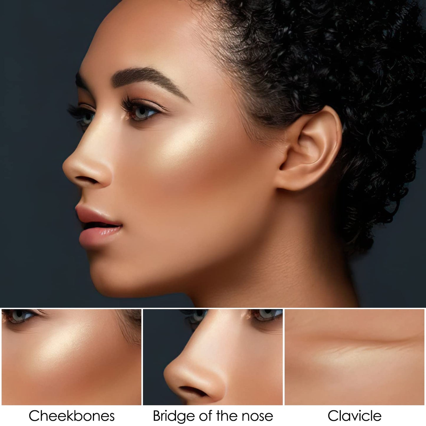 FOCALLURE 2 Pcs Contour Foundation Stick, Highlighter & Bronzer Pen, Face Brightens & Shades Pencil, Highlighting Shade Longwear Makeup, Highlight