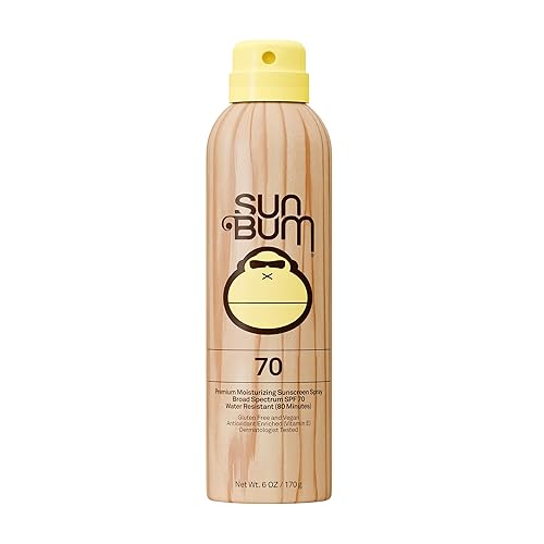 Sun Bum Original SPF 70 Sunscreen Body Spray - Broad Spectrum Moisturizing Sunscreen with Vitamin E - Hawaii 104 Act Compliant (Made without