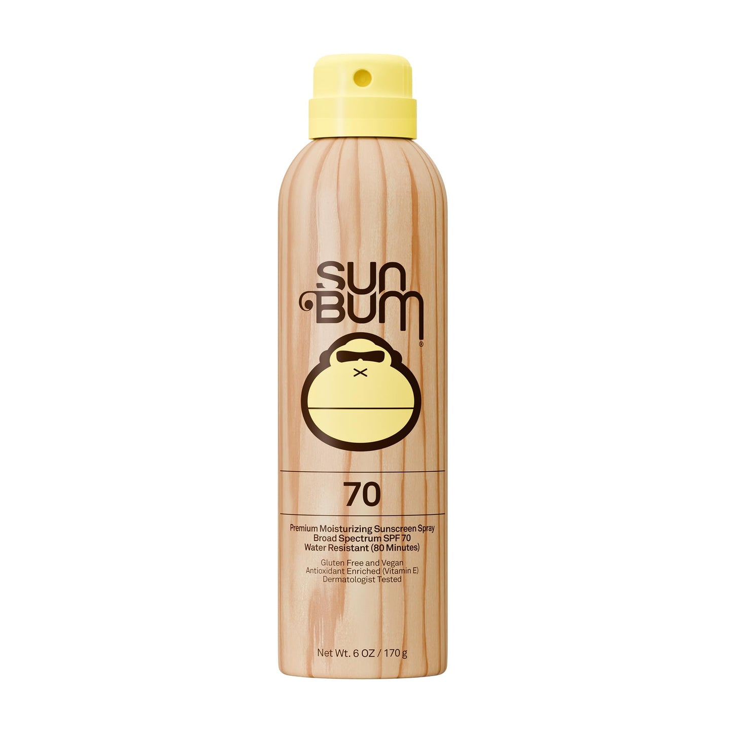 Sun Bum Original SPF 70 Sunscreen Body Spray - Broad Spectrum Moisturizing Sunscreen with Vitamin E - Hawaii 104 Act Compliant (Made without