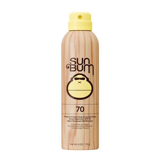Sun Bum Original SPF 70 Sunscreen Body Spray - Broad Spectrum Moisturizing Sunscreen with Vitamin E - Hawaii 104 Act Compliant (Made without