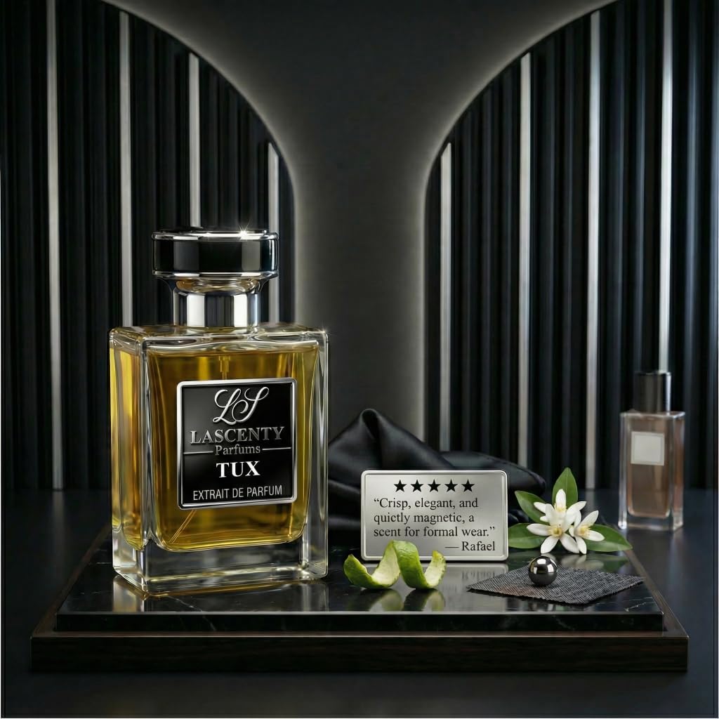 LaScenty TUX Inspired by Tuxedo Perfume for Women & Cologne for Men (50ml) | Extrait de Parfum | Long-Lasting Cologne | Amber Spicy Patchouli Scent | Beauty & Personal Care LaScenty