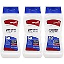 LEADER General Protection Sunscreen Lotion Broad Spectrum SPF 30, Water Resistant Moisturizing Lotion, 8 Ounce, Pack of 3