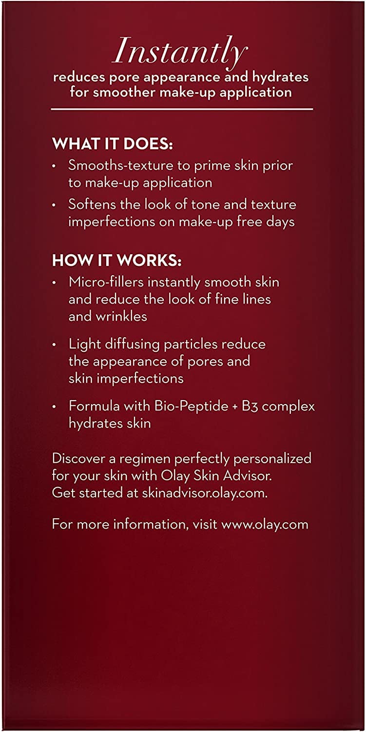Olay Regenerist Wrinkle Revolution Complex PRIMER PLUS Instant FIX, Advanced Anti-aging Moisturizer, 1.7 Fl. Oz. (50 ml)