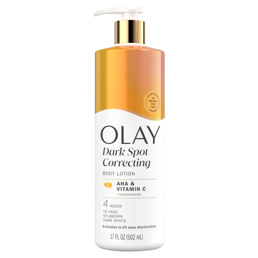 Olay Body Lotion for Women, Tone Enhancing with AHA Serum, Visibly Reduce Discolored Skin, 24hr Moisture & Hydration, Fast Absorbing Formula, Vitamin
