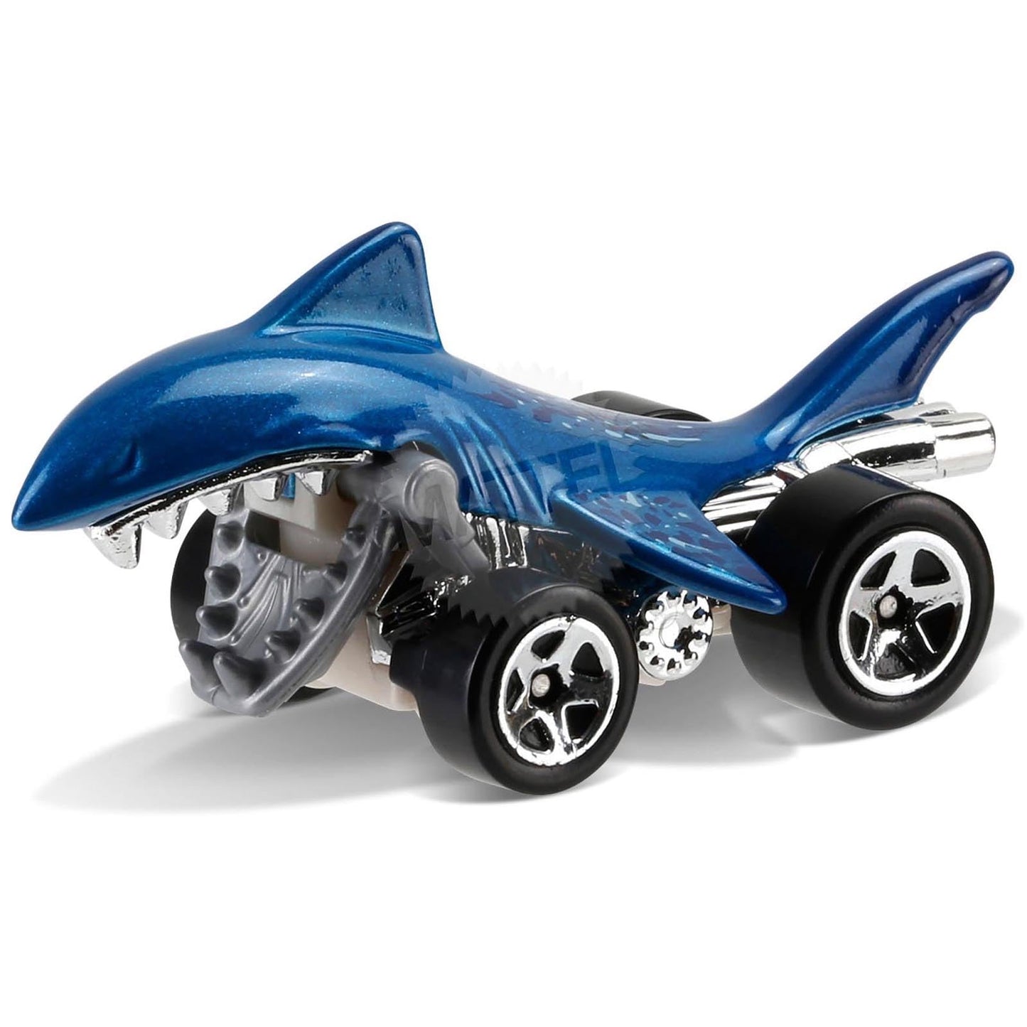 Hot Wheels 2016 Shark Bite Street Beasts Blue 208/250, Long Card by Mattel
