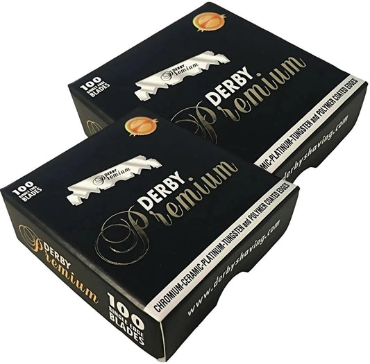 200 "Derby Premium" Single Edge Razor Blades for straight razor Beauty and Personal Care Derby
