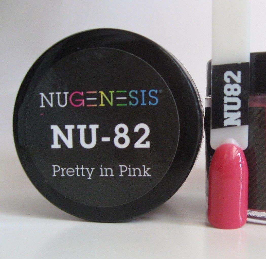NuGenesis Nail Dipping Powder Color 1.5oz/43g jar - (NU82 PRETTY IN PINK) Beauty & Personal Care Nugenesis
