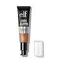 e.l.f. Camo CC Cream, SPF 30 Color-Correcting Medium-To-Full Coverage Face Foundation, Delivers An Airbrushed Finish, Vegan & Cruelty-Free, Medium 375 N