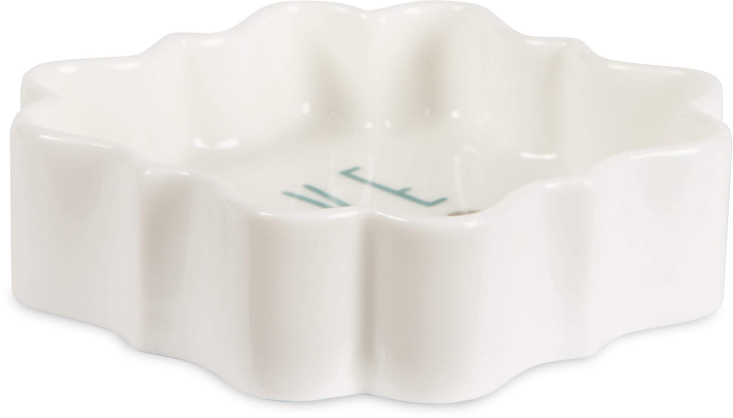Pavilion - Love You - Teal & Silver - 3 Inch Mini Jewelry Dish with Gift Box