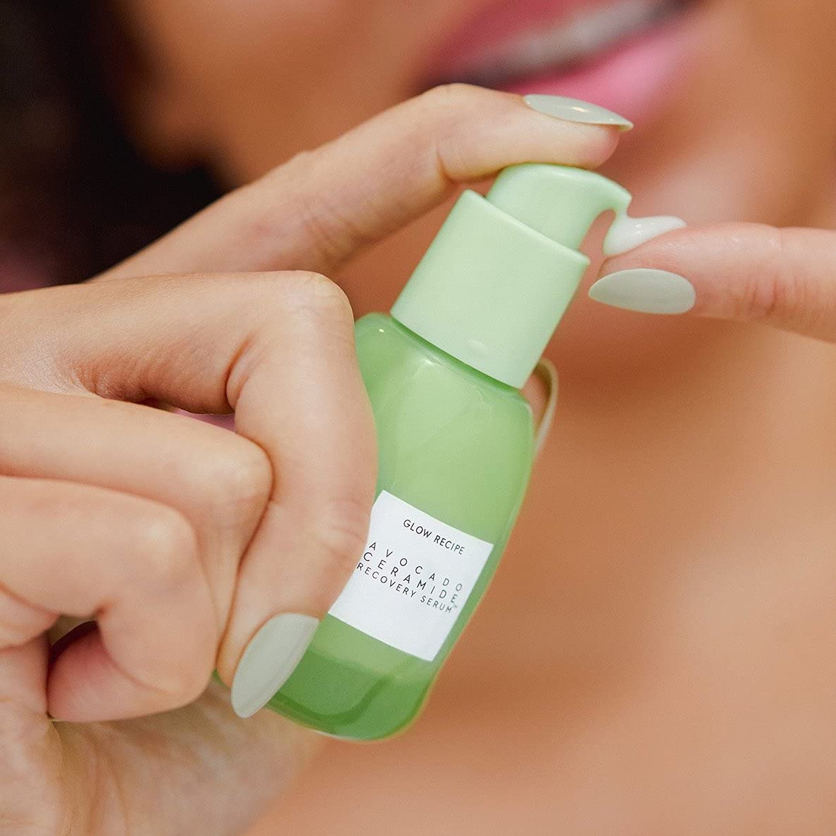 Glow Recipe Avocado Ceramide Serum - Soothing, Hydrating Face Serum for Women & Men, Redness Relief & Skin Barrier Repair - Lightweight, Milky Korean