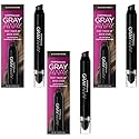 Everpro Gray Away Root Touchup Quick Stick Black/Dark Brown 0.10 Ounce (3ml) (3 Pack)