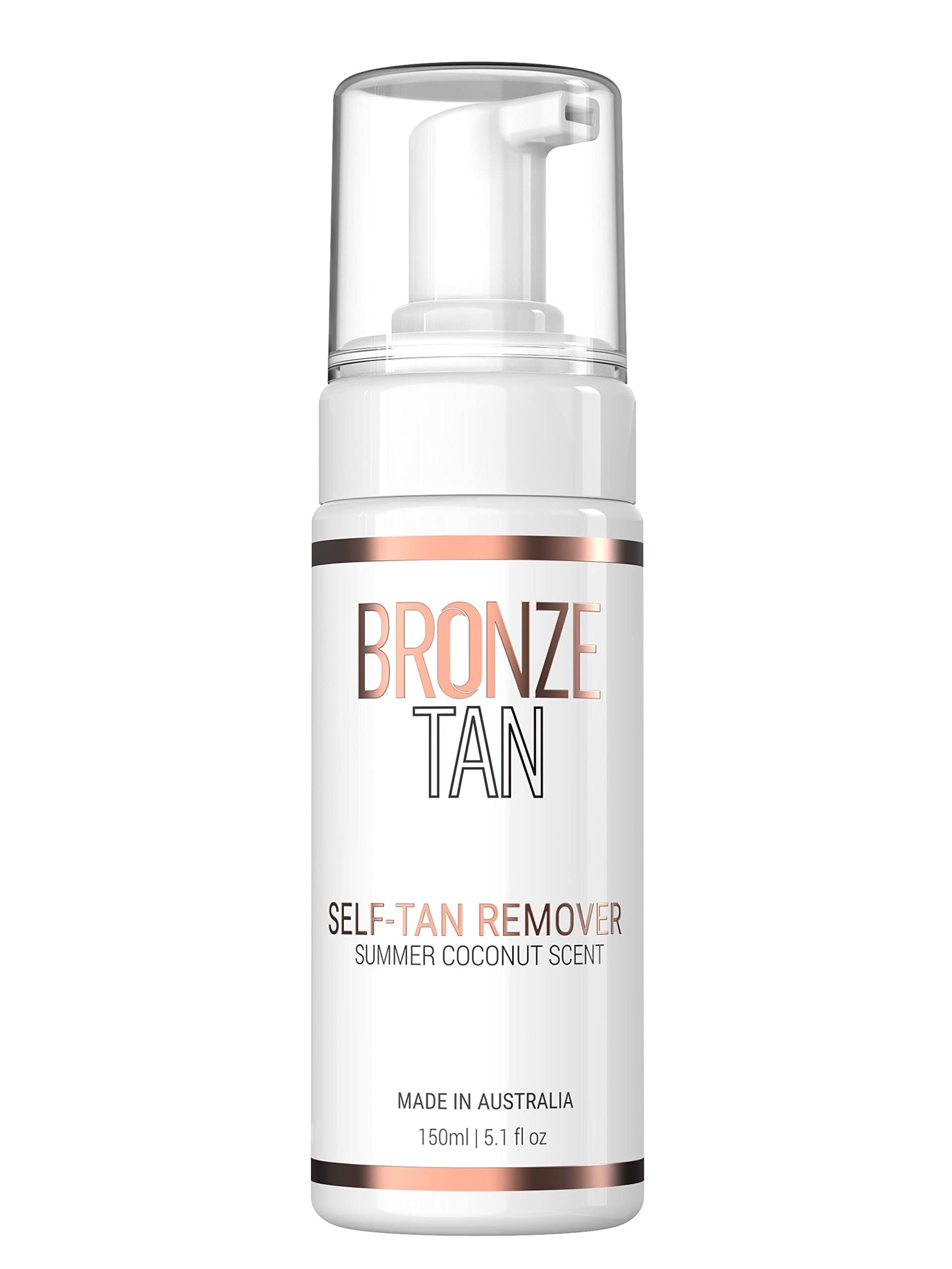 Bronze Tan Self Tan Remover For Fake Tan Streaks, Build Up, Correction, Or Full Removal Of Self Tanner or Bronzer - Summer Coconut Scent (150ML / 5.1