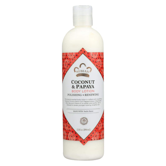 Nubian Heritage Lotion Coconut & Papaya 13 Fz12 Beauty & Personal Care Nubian Heritage