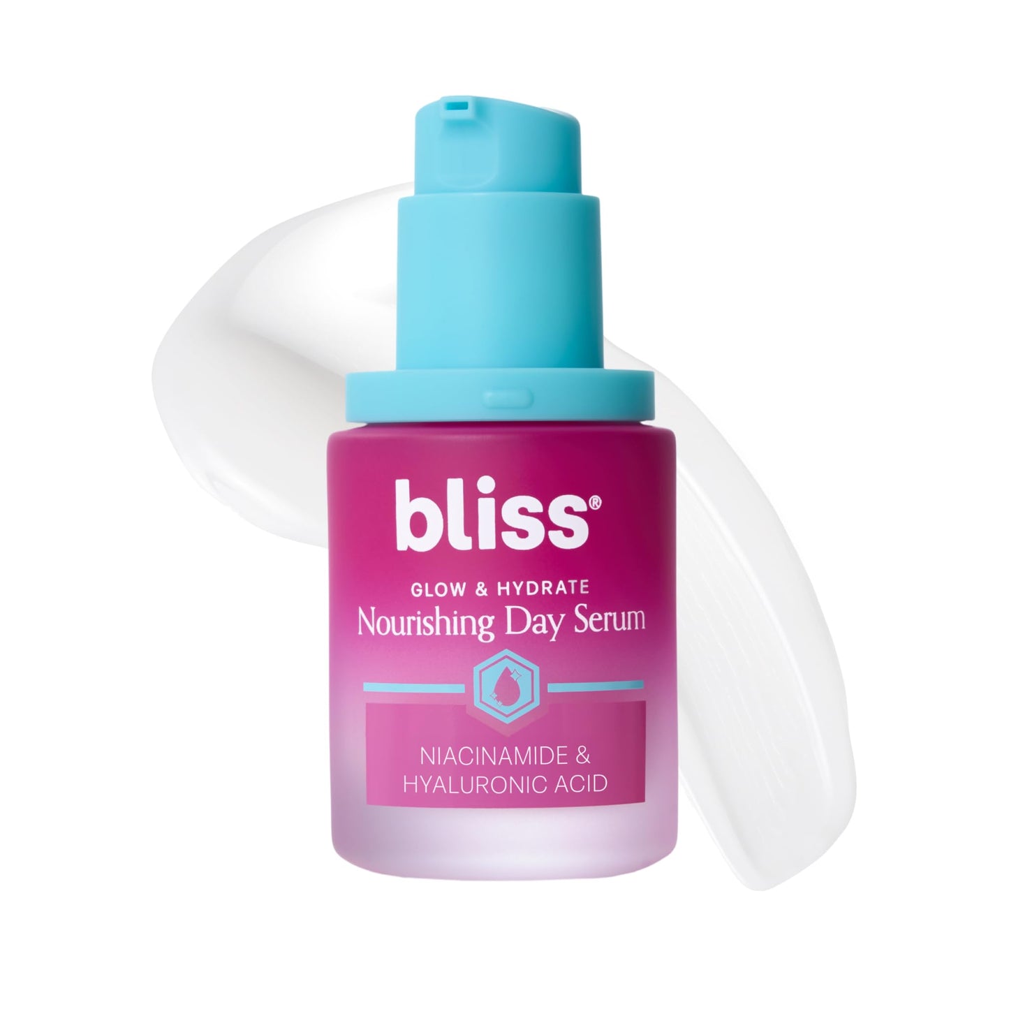 Bliss Glow & Hydrate Serum - Niacinamide + Hyaluronic Acid Face Serum with Vitamin E - Hydrating & Brightening Serum for Dull Skin, Pores & Uneven