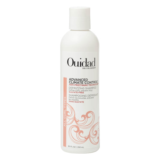 Ouidad Advanced Climate Control Defrizzing Shampoo - 8.5 fl oz, Curl Defining Hair Shampoo, Anti-Frizz Nano Technology, Sulfate-free and Safe
