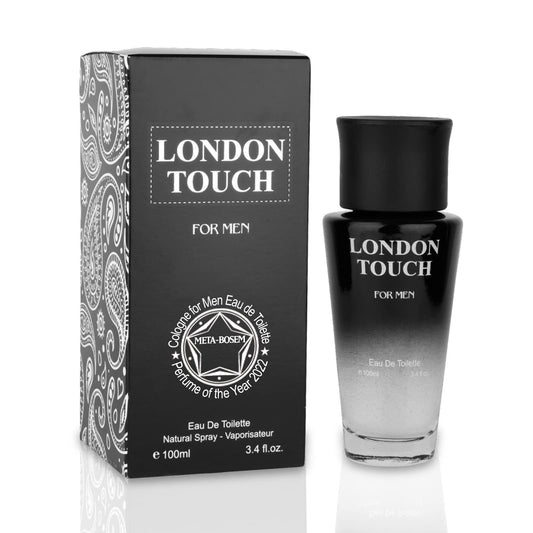 META-BOSEM London Touch, Men's Cologne Eau de Toilette Natural Spray - Clean Fresh Scents - Floral and Citrusy Notes - Great Holiday Gift - for All Beauty & Personal Care META-BOSEM