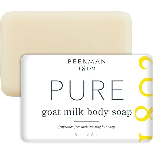 Beekman 1802 Goat Milk Soap Bar with Botanical Oils & Shea Butter - 9 oz - Gently Moisturizes, Exfoliates, and Nourishes for Soft, Healthy Skin