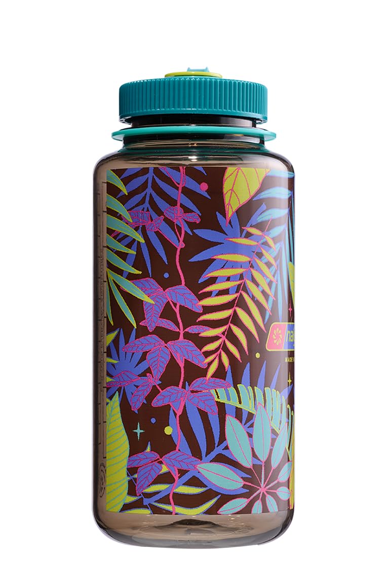 Nalgene 348861 Wide Mouth 32oz Woodsman Botanical Ferns/Seaside