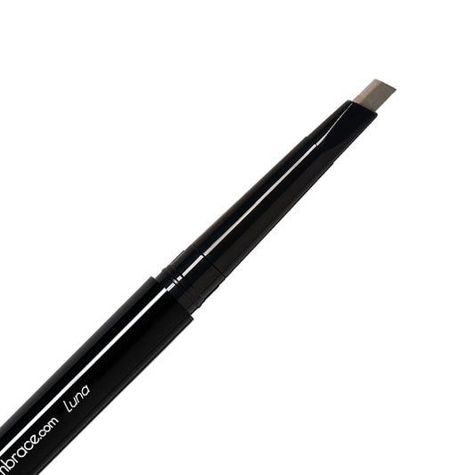 Eye Embrace Luna: Light Brown-Gray Eyebrow Pencil - Waterproof, Double-Ended Automatic Angled Tip & Spoolie Brush, Cruelty-Free Beauty & Personal Care Eye Embrace