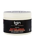 tgin Butter Cream Daily Moisturizer - Curly Hair Products With Deep Hydration for Soft, Defined Curls - Hair Products for Twist Out Styling, Frizz