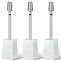 Rolybag Cuticle Nail Drill Bits Tapered Barrel Cuticle Drill Bit for Nail Diamond Drill Bits 3/32” Professional Safety Cuticle Clean Drill