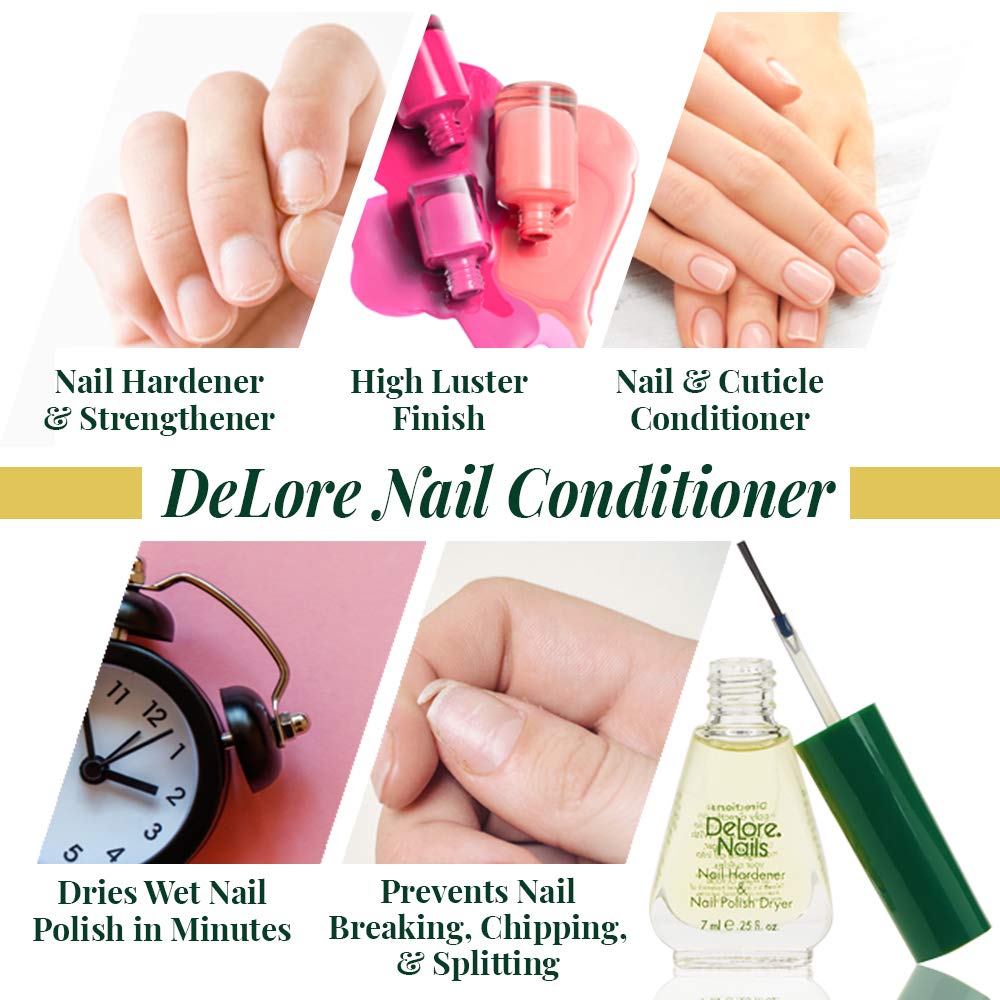 Delore for Nails Hardener and Nail Polish Dryer, .25-Ounce (Pack of 2)