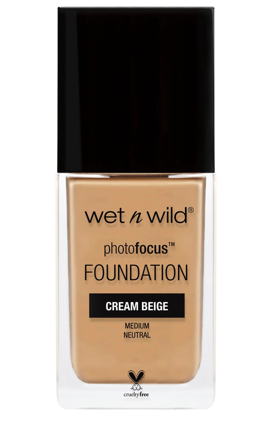 wet n wild Photo Focus Matte Liquid Foundation Cream Beige, Vegan & Cruelty-Free