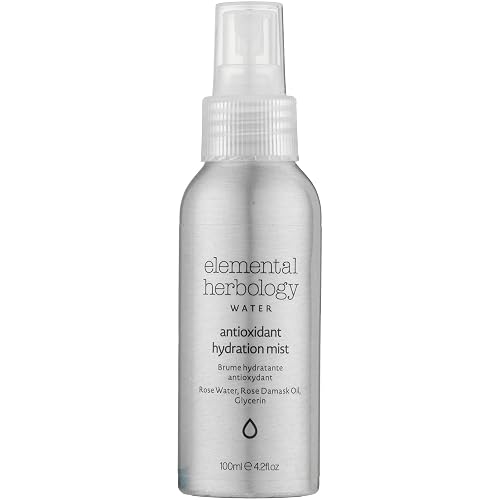Elemental Herbology Antioxidant Toning Mist 4.2 fl oz - Hydrating & Soothing Facial Spray with Rose Damask Flower Water, Rose Oil & Glycerin - Calms