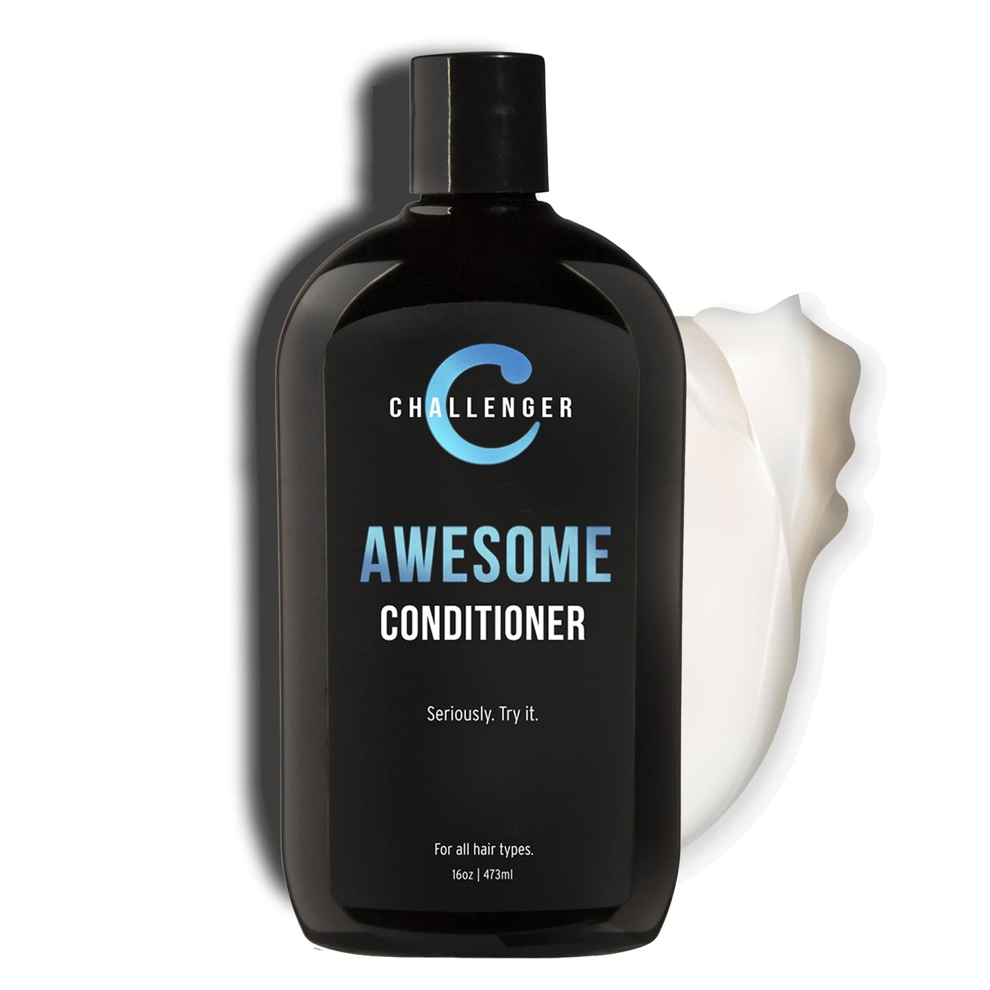 Challenger Awesome Mint Conditioner | Men's Shower Product | For Itchy & Dry Scalp | Removes Dirt & Oils | Coconut Oil, Jojoba Oil, Hydrolyzed Keratin