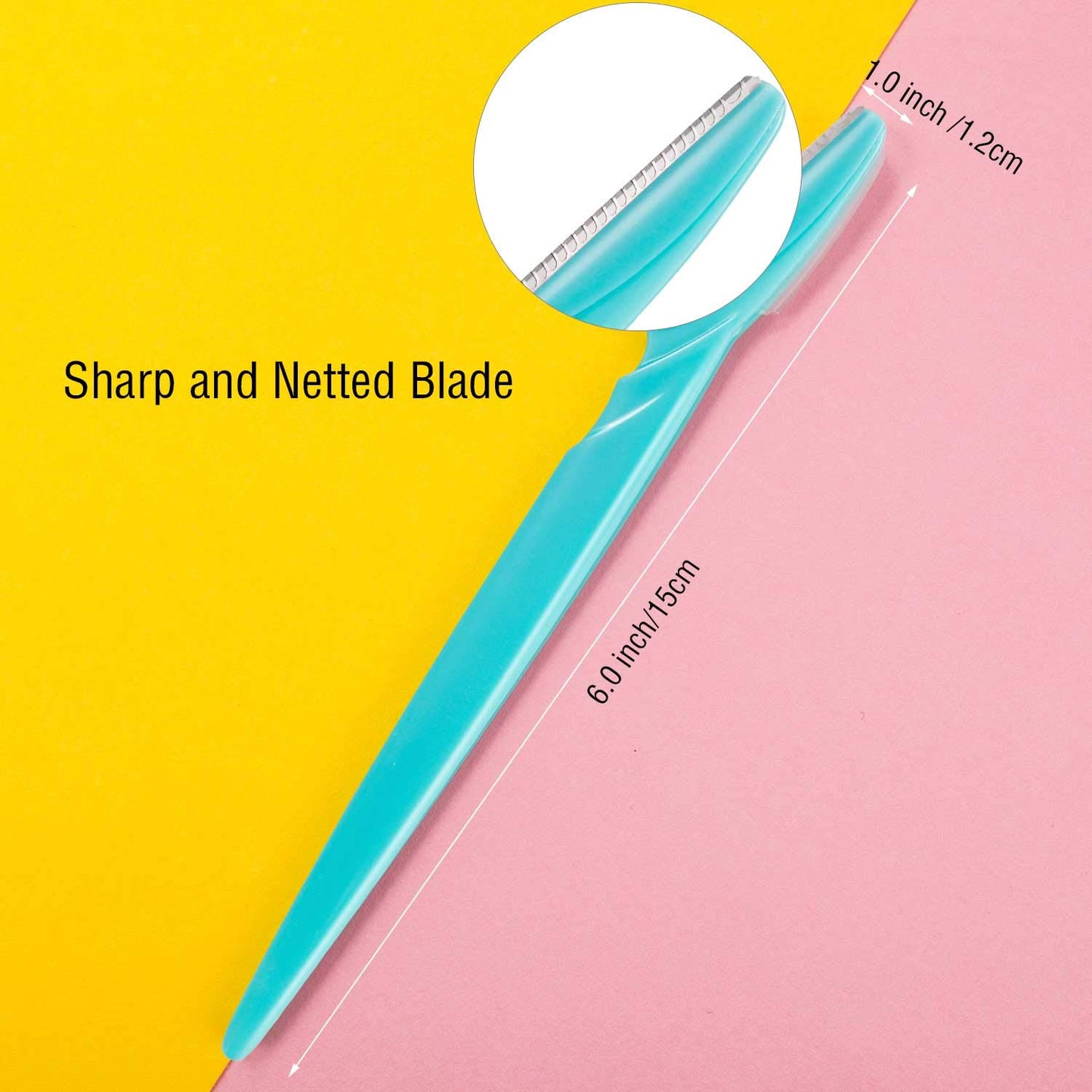 Boao 60 Pieces Eyebrow Razor Shaver Dermaplaning Tool Hair Shavers for Women and Man Face Microblades Shaper Trimmer with Precision Cover Skincare
