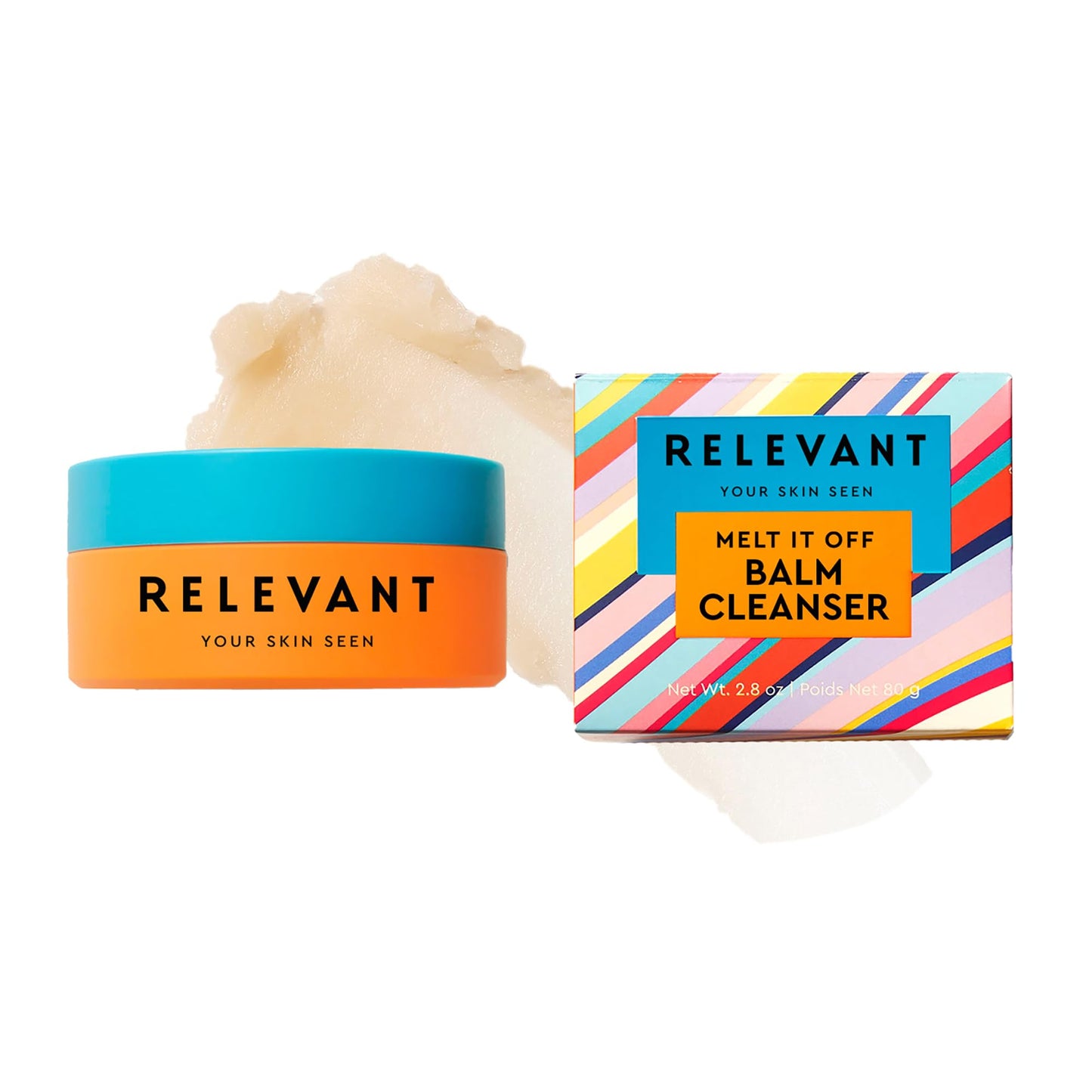 Relevant Melt It Off Balm Cleanser - Face Wash with Green Coffee Seed Oil and Chamomile - Gluten Free Facial Cleanser for All Skin Types - 2.8 oz