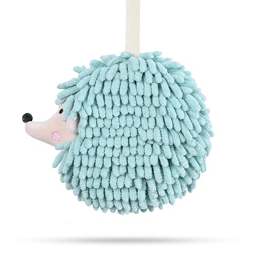 Decorative Hand Towels for Bathroom& Kitchen Cute Hedgehog Animals Themed Hand Towel Measures 6.7 X 7.9 Inches-Dry Your Hands, Green