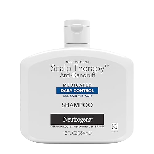 Neutrogena Scalp Therapy Anti-Dandruff Shampoo Daily Control, 1.8% salicylic acid, with fragrance of warm vanilla & toasted coconut notes, 12 fl oz