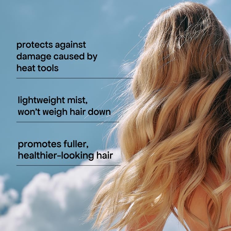 BONDIBOOST Heat Protectant Spray [4.23 fl oz], Heat Protection Spray for Hair Styling + Lightweight Mist to Prevent Heat Damage for Hair & Improve