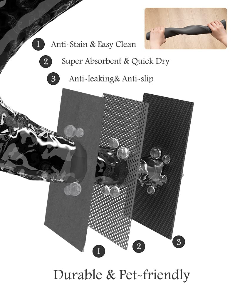Pet Feeding Mat – Absorbent, Quick Dry Dog Food & Water Bowl Mat, No-Stain Pet Supplies for Messy Drinkers