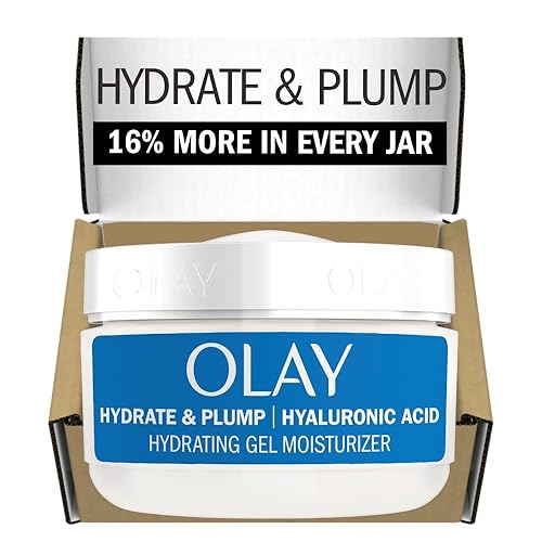 Olay Hyaluronic Acid Face Mousturizer, Plump & Hydrate, Fragrance-Free - Hydrating Gel for Dry Skin Retain & Replenish Moisture, with Niacinamide