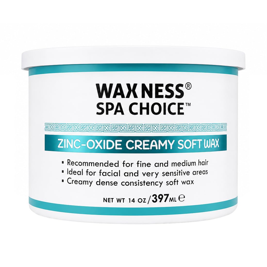Waxness Spa Choice Zinc Oxide Creamy Soft Wax 14 oz / 397 ml Beauty and Personal Care Waxness