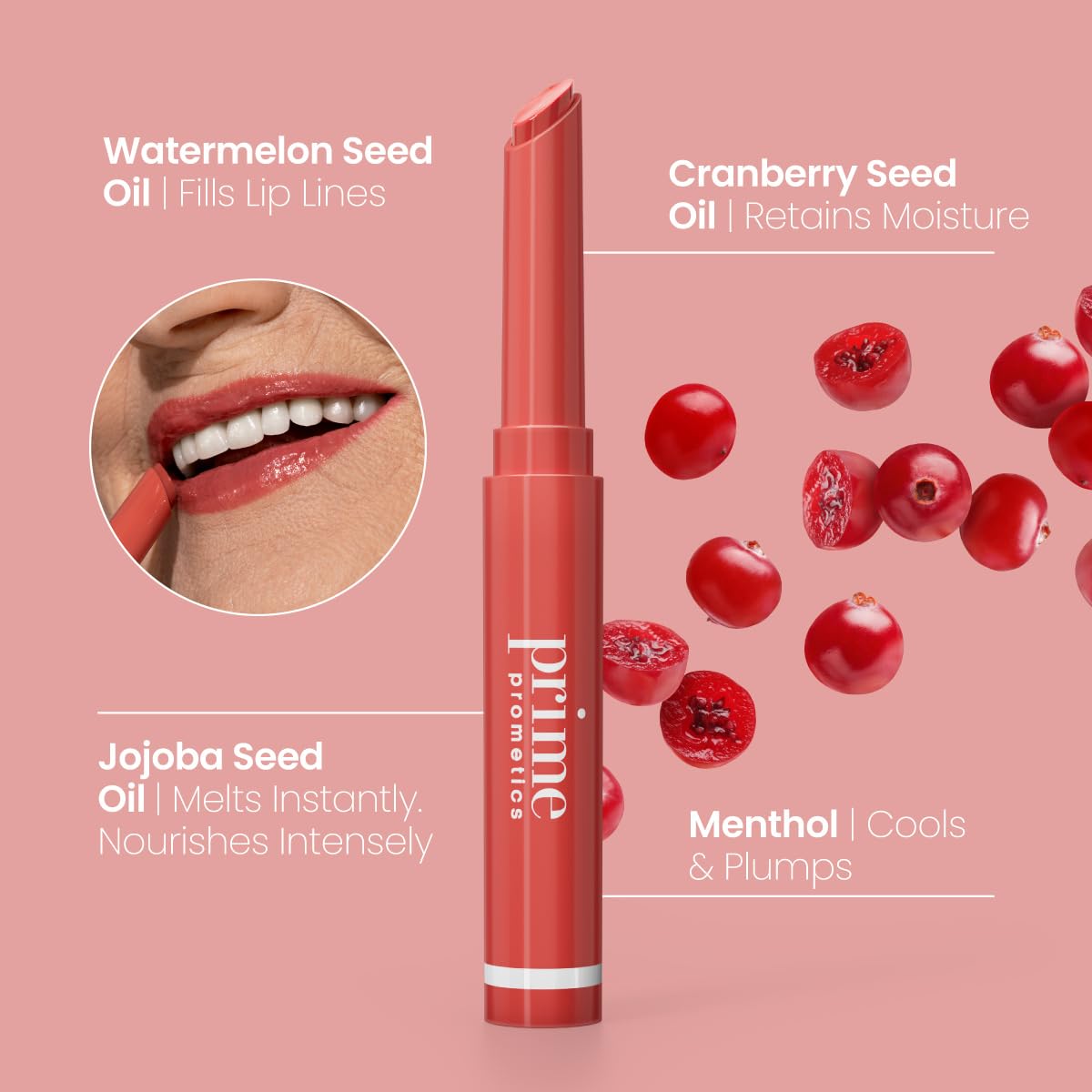 PRIME PROMETICS PrimeLip Plumping Lip Balm for Mature Women - 3-in-1 Lipstick, Gloss & Balm - Non-Stinging Lip Plumper - Smooths Lip Lines Beauty and Personal Care PRIME PROMETICS